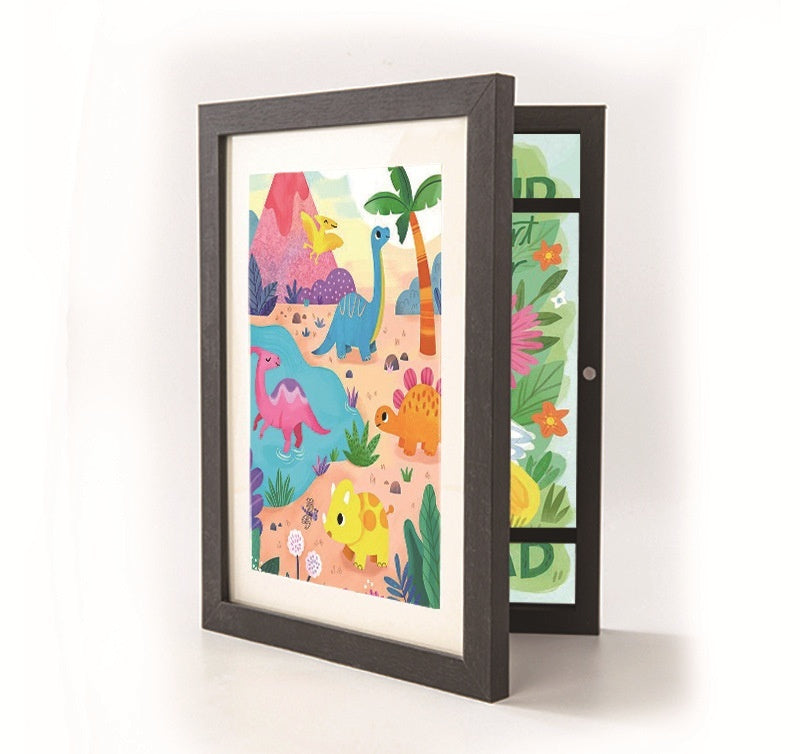 A4 Children’s DIY Art Magnetic Frame – Nordic Style Kids Painting Storage & Display Photo Frame