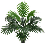 Simulation Green Plant Wall Decoration – Artificial Turtle Back & Coconut Leaf Garden Decor | 12–24 Head Faux PVC Plant