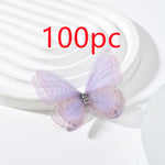 DIY Double Diamond Butterfly Kit: Handmade Double-Layer Mesh Laminate for Jewelry & Hair Accessories