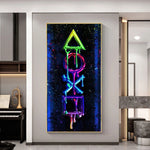 Gamer Room Canvas Painting – Modern Arena Game Poster Wall Art for Gaming Decor