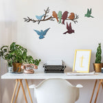 Bird Branch Wall Decoration – European Style Iron Wall-mounted Home Décor