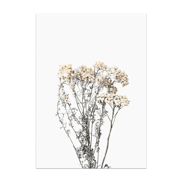 Nordic Plant Canvas Wall Art – Modern Frameless Greenery Decoration Painting