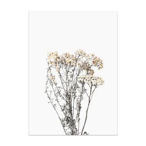 Nordic Plant Canvas Wall Art – Modern Frameless Greenery Decoration Painting