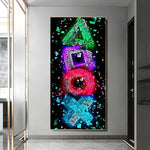 Gamer Room Canvas Painting – Modern Arena Game Poster Wall Art for Gaming Decor
