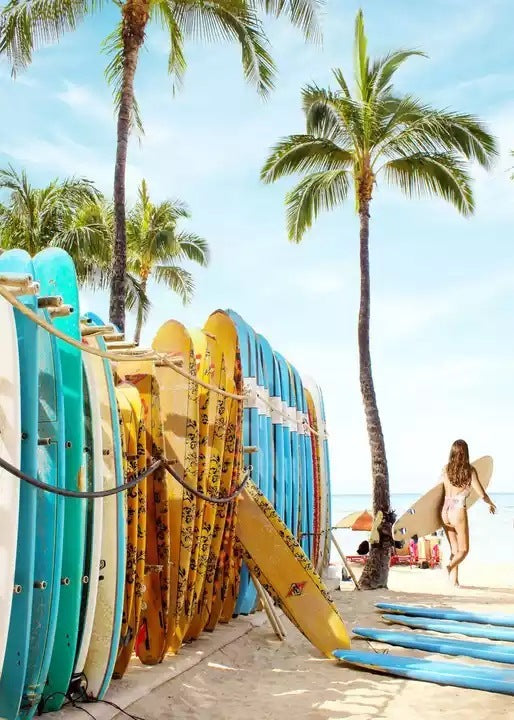 Seaside Landscape Canvas Wall Art – Modern Living Room & Bedroom Decorative Poster | Multiple Sizes, Frameless Painting