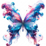 Butterfly Ethereal Smoke Pendant Decoration – Acrylic Wall & Window Hanging Art | Engraved Printed Butterfly Ornaments