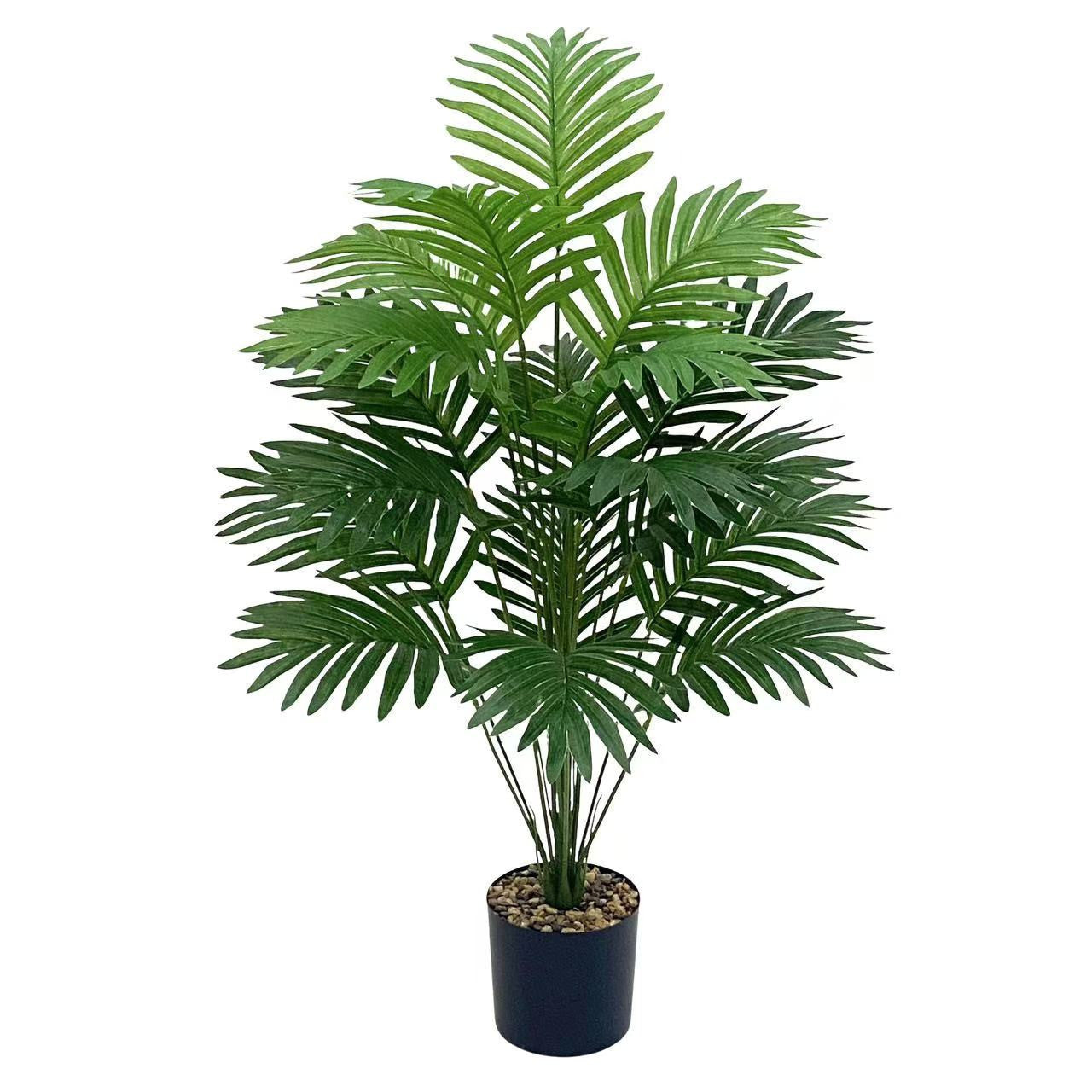 Simulation Green Plant Wall Decoration – Artificial Turtle Back & Coconut Leaf Garden Decor | 12–24 Head Faux PVC Plant