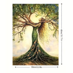 Enhance your space with the Tree of Life canvas art print. Wooden framed, nature-inspired décor for home, office, cafe, or as a unique gift.