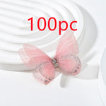 DIY Double Diamond Butterfly Kit: Handmade Double-Layer Mesh Laminate for Jewelry & Hair Accessories