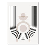 Abstract Bohemian Art Poster – Ins Style Airbrushed Wall Painting | Modern Frameless Canvas for Living Room Decoration